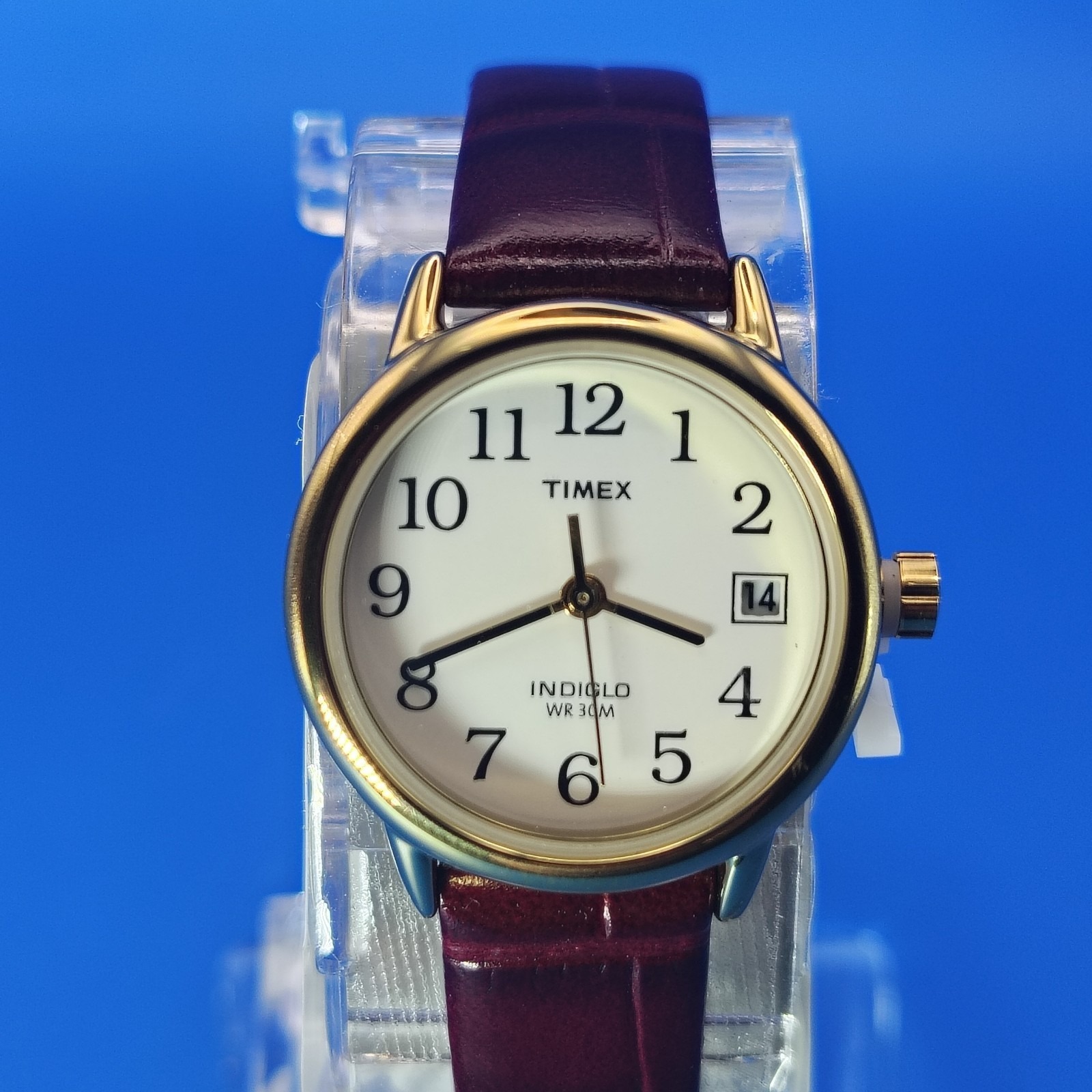 New! Vintage 2012 Timex Indiglo Easy Reader Date 25mm Women's Quartz Watch Nos